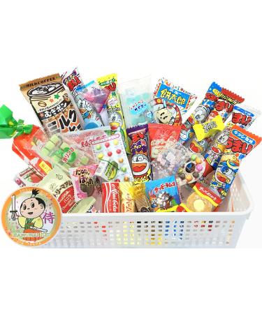 Samurai Kid Dagashi Set, Japanese Snack Assortment 30pc with Samurai Kid sticker