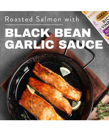 Nakano Roasted Garlic Seasoned Rice Vinegar 12 oz. - Authentic Japanese Flavor for Cooking and Dressing - Buy Online on GoSupps.com