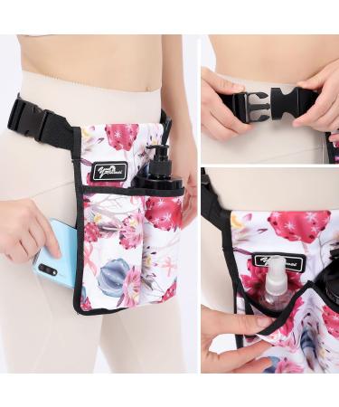 Massage Bottle Bag | Holster for Massage Therapists | Massage Lotion & Oil Holder | Flower Color (9d2KD-Hua) - Shop Internationally - Buy Online on GoSupps.com
