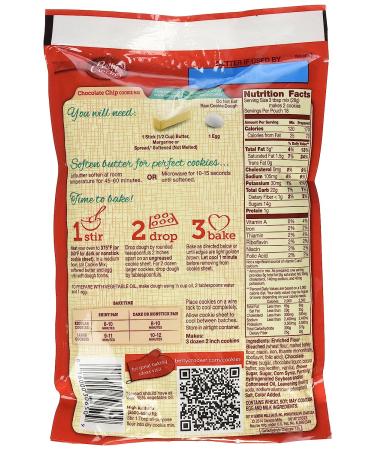Betty Crocker Chocolate Chip Cookie Mix 17.5oz Pouch (Pack of 4) - 4.36 Pounds Total - Buy Online on GoSupps.com