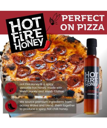 Hot Fire Chilli Honey Gift Set With Welsh Hot Fire Honey And English Section Honeycomb - Buy Online on GoSupps.com