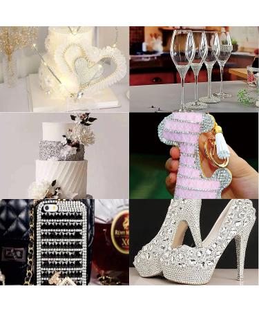 Mr. Pen Crystal Rhinestone Close Chain - 2mm Silver Rhinestones for Jewelry and Crafts - 11 Yard Roll - Buy Online on GoSupps.com