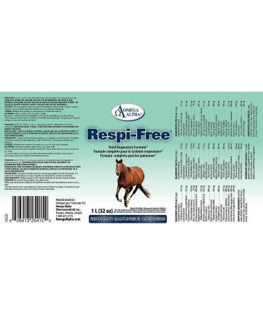 Omega Alpha Equine Respi-Free 32oz. - Buy Online on GoSupps.com