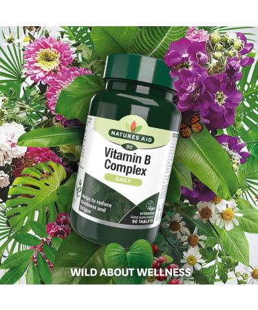 Natures Aid Vegan Vitamin B Complex - 90 Tablets | Essential Energy Support - Buy Online on GoSupps.com