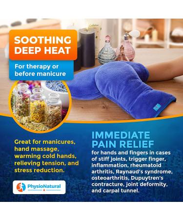 Flaxseed Microwavable Therapy Mittens for Natural Moist Heat Relief - Ideal for Stiff Joints and Inflammation - Aromatherapy Gloves for Trigger Finger, Raynaud's, and Carpal Tunnel - Buy Online on GoSupps.com