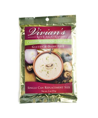 Gluten Free Cream of Mushroom Soup Mix by Vivian's Live Again- Dairy Free Single Packet