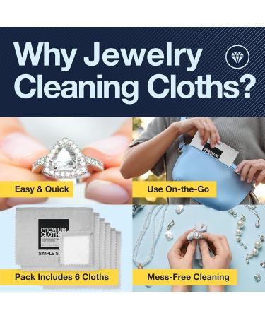 NEW Set of 3 Premium Jewelry Cleaning Cloths | Best Polishing Solution for Silver Gold & Platinum - International Shipping Available - Buy Online on GoSupps.com