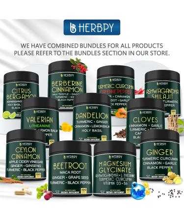 HERBPY Bundle 6in1 Magnesium Glycinate Supplement & 6in1 Beet Root Capsules - Buy Online on GoSupps.com