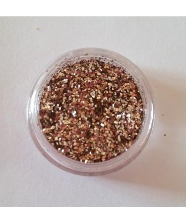 New Nail Art Glitter Powder Champagne Gold 3g Jar Glitter Powder Insert for Incorporation into Gel Nails Nail Design