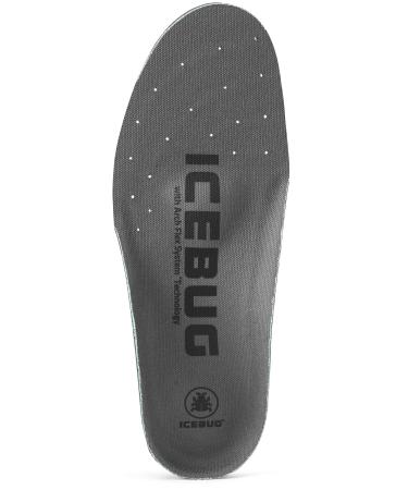 Icebug Comfort Insoles with Dynamic Arch Support  Charcoal Medium Arch  M 12 Charcoal Medium Arch M 12