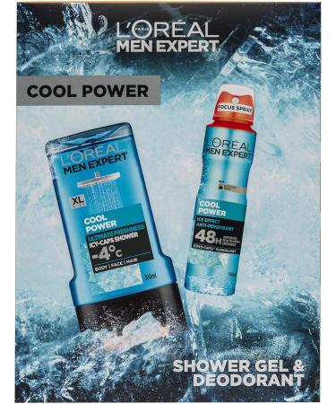 L'Oreal Paris Paris Men Expert Gift for Him Cool Power Duo Gift Set for Him: Shower Gel & Deodorant - Buy Online on GoSupps.com