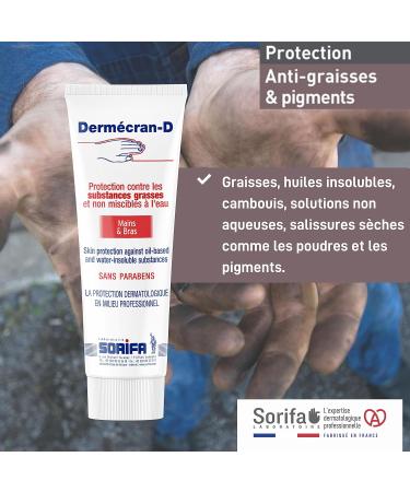 SORIFA - Pack of 40 - Derm cran - ANTI-GREASE protective paste - OILS - POWDERS - PIGMENTS - Hands and arms - High tolerance - 125 ml tube. - Buy Online on GoSupps.com