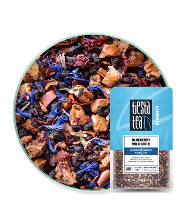 Tiesta Tea - Blueberry Wild Child, Loose Leaf Blueberry Hibiscus Herbal Tea, Non-Caffeinated, Hot & Iced Tea, 1.8 oz Pouch 20-25 Cups, Natural Flavors, Herbal Tea Loose Leaf Blend Blueberry 1.8 Ounce (Pack of 1)