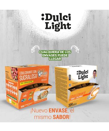Dulci Light Sucralose Sweetener Sticks - 500 Calorie-Free Natural Sugar Substitute for Drinks & Food - Individually Packed - Buy Online on GoSupps.com