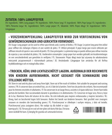 250g Organic Long Pepper Sticks - 100% Natural & Additive-Free | Vegan-Friendly - Buy Online on GoSupps.com