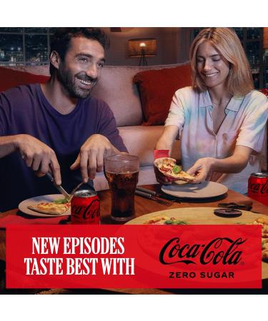  Coca-Cola Zero Coca-Cola Zero Sugar - Sugar-free calorie-free cola soda - Pack of 24 x 330ml cans - Buy Online on GoSupps.com