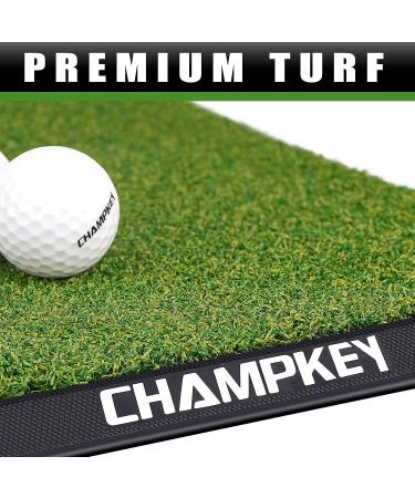 CHAMPKEY Alignment Guide Golf Practice Mat | Premium Fairway Hitting Mat for Indoor/Outdoor Training - M(13 x 17) - Buy Online on GoSupps.com