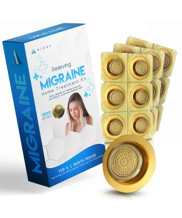 BioSy Migraine - Heating Headache Relief Device for Migraine Relief Natural Pain Relief with Personalized and Focused Treatment Plan - Alternative Care at Home