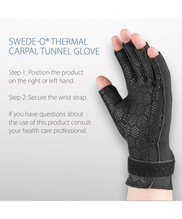 Swede-O Thermal Carpal Tunnel Glove - Left Hand Large | International Shipping Available - Buy Online on GoSupps.com