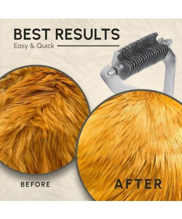 Flamia & Jabz Professional Rake (Dematting Comb) - 20 Blades for Dogs, Cats & Pets - Buy Online on GoSupps.com
