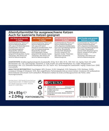 Felix Katznassfuck Jelly Cat Food - Varied Flavors with Vegetables | 4 Packs (4 x 24 x 85g) | Premium International Shipping - Buy Online on GoSupps.com