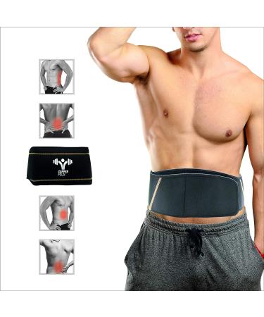 Copper Plus Recovery Back Brace - Lumbar Support Belt for Lower Back Pain Relief - Small/Medium size - Pack of 1 - Buy Online on GoSupps.com