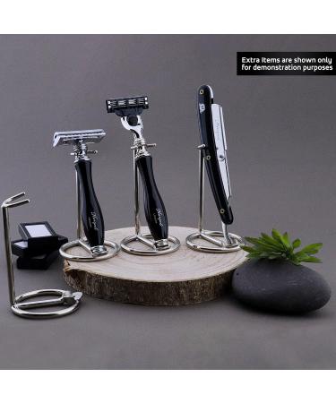 Haryali London Razor Stand - Chrome Finish Shaving Holder for Class and Comfort - Buy Online on GoSupps.com