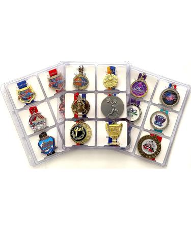 Mercurydean Award Medal Binder Pages - 3 Pack for 18 Medals Storage & Display - Buy Online on GoSupps.com