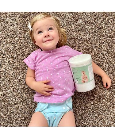 ALVABABY Bamboo Cloth Diaper Liners - Fragrance and Chlorine Free, Biodegradable Inserts - 400 Sheets, Pack of 4 - Buy Online on GoSupps.com