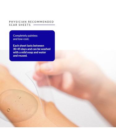 Rejuvaskin Scar Fx Silicone Sheeting - 1x12 Inch Silicone Scar Tape for Surgery Recovery - Physician Recommended for Scar Reduction - Buy Online on GoSupps.com