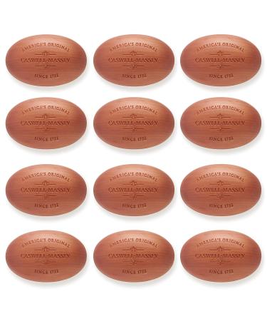 Caswell Massey Woodgrain Sandalwood Natural Bar Soap Set Moisturizing Triple Milled Body Soap for Men Plant Based with Essential Oils for Soft Skin - 5.8 Oz - Pack Of 12 - Buy Online on GoSupps.com