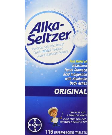 Buy Alka Seltzer Antacid Tablets 116 Count - Fast Relief for Heartburn & Indigestion | International Shipping Available - Buy Online on GoSupps.com
