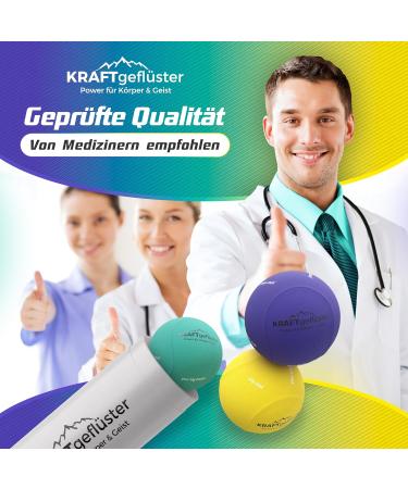 Kraftfl ster 3x Anti-Stress Balls Immediate Stress Relief with Fresh Scents | Relaxation for Body & Mind - Buy Online on GoSupps.com