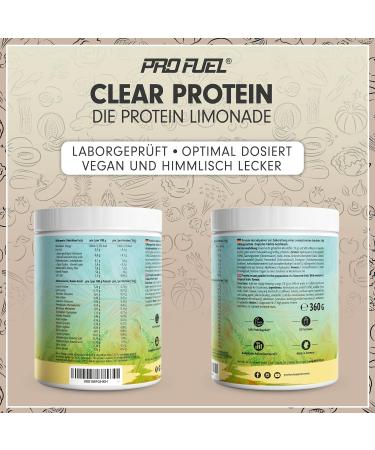 Clear Vegan Protein 1080g | Tropical Fruits - Delicious & Refreshing 56% High-Quality Pea Protein Drink | 3 Pack - Buy Online on GoSupps.com