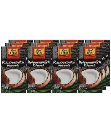Buy Real THAI Coconut Milk - Pack of 12 (12 x 500 ml) - Authentic Thai Flavor for Cooking & Baking - International Shipping Available - Buy Online on GoSupps.com