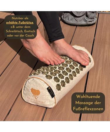 Buy Calm Elephant Original 2-in-1 Acupressure Pillow & Knee Roller - Relief for Knee Pain & Leg Tension - Premium Quality Pain Relief Solutions - Buy Online on GoSupps.com