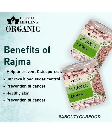 Blessfull Healing Organice RAJMA 1 lb (453 Gram) - Buy Online on GoSupps.com