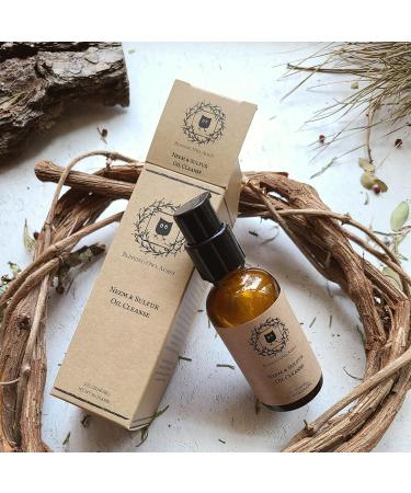 Neem & Sulfur Oil Cleanse - Natural Acne & Rosacea Skin Cleanser | Shop Internationally - Buy Online on GoSupps.com