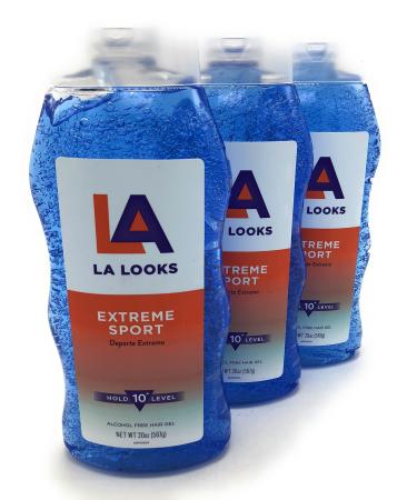 L.A. LOOKS SPORT XTRME HLD GEL 20 OZ (Pack of 3) ERROR: #N/A 1.25 Pound (Pack of 3)