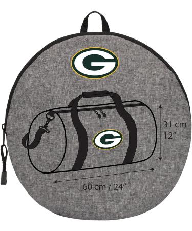 Officially Licensed NFL "Wingman" Duffel Bag  Gray  24" x 12" x 12" Green Bay Packers - Buy Online on GoSupps.com