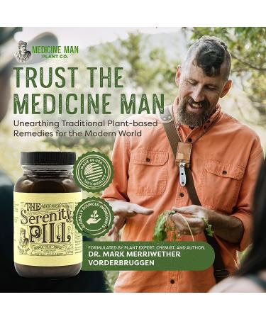 Serenity Pill 60 Capsules - Organic Anti Stress Supplement with Ashwagandha, Passion Flower, Nutmeg & Green Tea Extracts for Natural Stress Relief - Buy Online on GoSupps.com