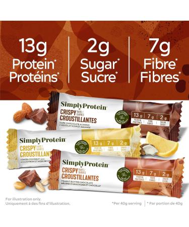Simply Protein Best Sellers Variety Pack Protein Bars Gluten Free Vegan High Protein Snacks 15 Count Variety Pack 40 g (Pack of 15) - Buy Online on GoSupps.com