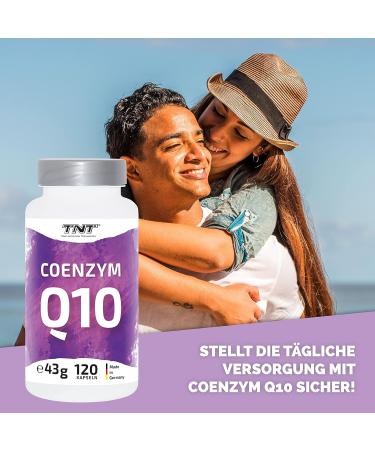 TNT Coenzyme Q10 200mg - Vegan High Dose Ubiquinone - 120 Capsules (4-Month Supply) | Laboratory Tested Dietary Supplement - Buy Online on GoSupps.com