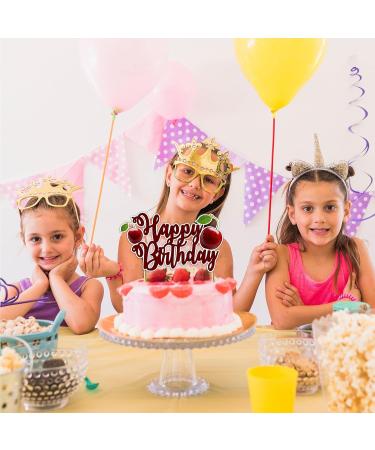 Seyal Cherry Happy Birthday Cake Topper - Buy Online on GoSupps.com
