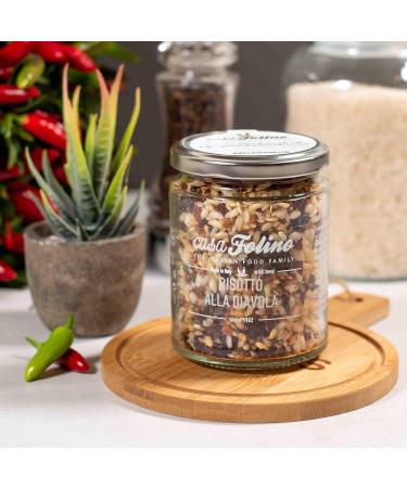  CasaFolino Sibari Carnaroli Rice Diavola Reduction 200g in a reusable glass jar Genuine product ready in minutes - 100% Made in Italy - Buy Online on GoSupps.com