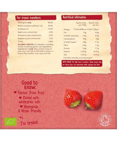 Organix Goodies Strawberry Apple Oaty Bars 6 x 30g | For 12+ Months - Buy Online on GoSupps.com