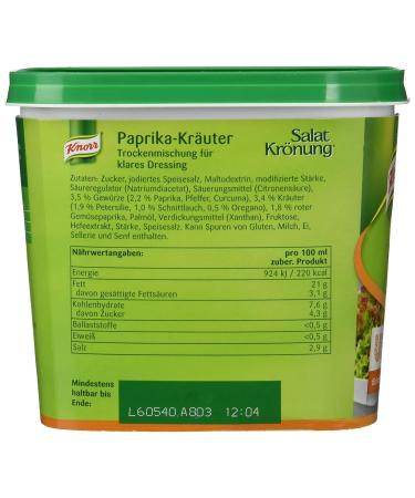 Knorr Salad Dressing Paprika-Herbs 500g - Buy Online | International Shipping Available - Buy Online on GoSupps.com