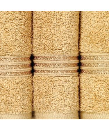 Superior Premium Egyptian Cotton 6-Piece Bath Towel Set - Luxurious Gold Towels - Buy Online on GoSupps.com