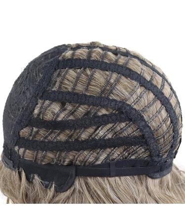 GNIMEGIL Long Curly Wavy Ombre Blonde Wig for Women - High Quality Heat Resistant Synthetic Hair for Christmas Costumes & Daily Use - Buy Online on GoSupps.com