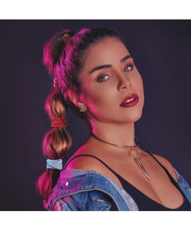 J.Carp 8-Piece Mixed Color Hair Accessories for Women & Girls | No Damage Ponytail Holders & Elastics - Buy Online on GoSupps.com